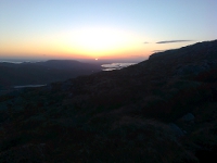 Sunrise at the start of the Maamturks Challenge
