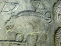 Detail of O'Malley coat of arms